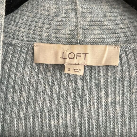 Ann Taylor Loft Wool Open Duster Cardigan Sweater - Picture 3 of 6